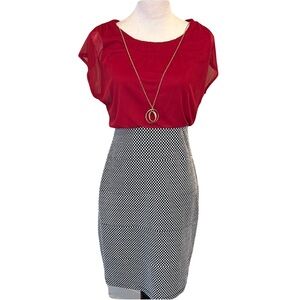 NWOT Red and Black Women's Dress